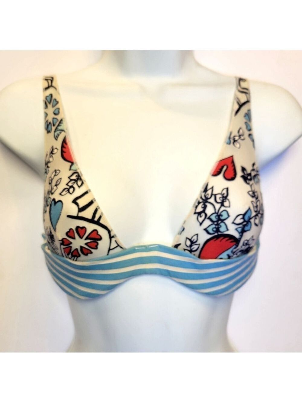 Victoria's Secret Floral Striped Bra 36C